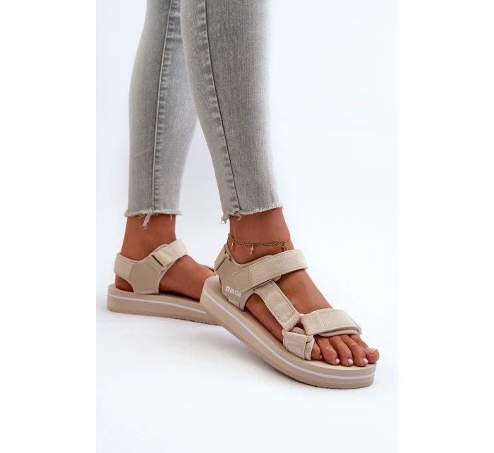 Dámské sandály na platformě Big Star NN274A535 béžové Dámské sandály na platformě Big Star NN274A535 béžové