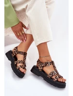 Dámské sandály z eko kůže s přezkami model 21699606 - Boto Dámské sandály z eko kůže s přezkami model 21699606 - Boto