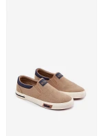 Pánské tenisky Slip On Lee Cooper LCW-26-02-4089 Béžové Pánské tenisky Slip On Lee Cooper LCW-26-02-4089 Béžové