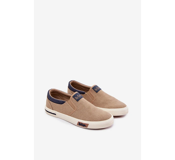 Pánské tenisky Slip On Lee Cooper LCW-26-02-4089 Béžové Pánské tenisky Slip On Lee Cooper LCW-26-02-4089 Béžové