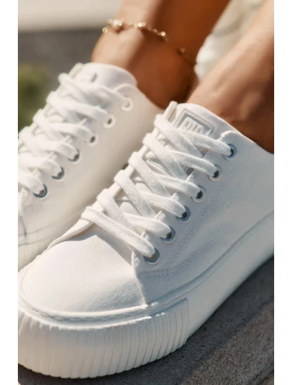 Dámské plátěné tenisky Big Star – bílé