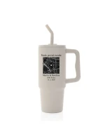 Personalizovaná termoska s barevným víčkem s mapou