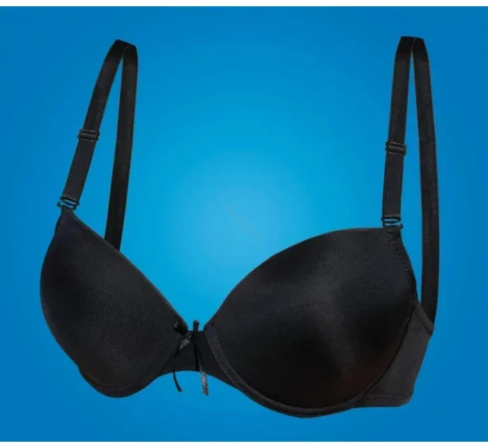 Dámská SUPER Push-up podprsenka 01-63 černá - HANNA STYLE