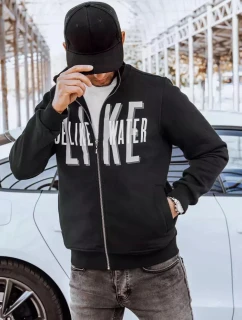 Pánská mikina na zip s potiskem černá Dstreet model 21966630 - FashionStreet