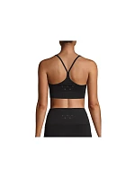 CASALL Bezešvý sportovní top s grafickým žebrováním Black CASALL Bezešvý sportovní top s grafickým žebrováním Black