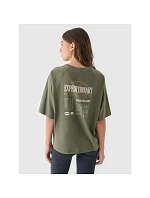 Dámské tričko oversize s potiskem model 21898134 - 4F