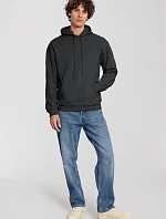 Fruit of the Loom Iconic Premium Hooded Sweat Mikina s kapucí z těžké bavlny 16.2284 light graphite