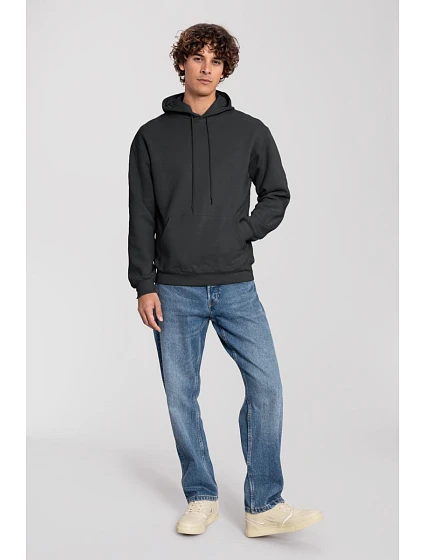 Fruit of the Loom Iconic Premium Hooded Sweat Mikina s kapucí z těžké bavlny 16.2284 light graphite Fruit of the Loom Iconic Premium Hooded Sweat Mikina s kapucí z těžké bavlny 16.2284 light graphite