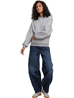 BY 444 Dámská oversize mikina s kapucí "Loose Fit" model 22457012 heather grey - Build your Brand
