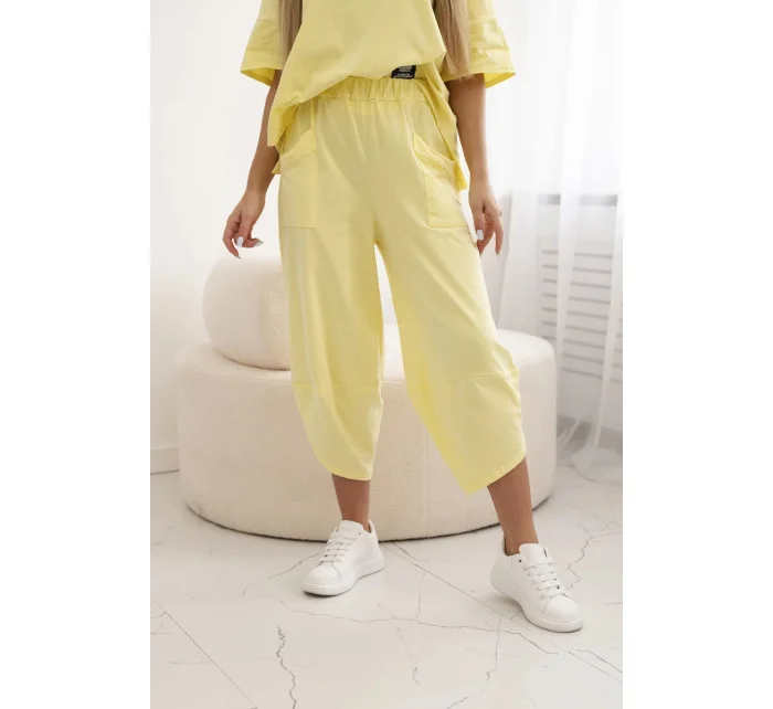 Bavlněný komplet halenka + kalhoty model 21903406 - K-Fashion