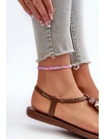 Dámské ploché sandály Japonky 83507 Ipanema Class Blown Up Sandal Fem hnědé