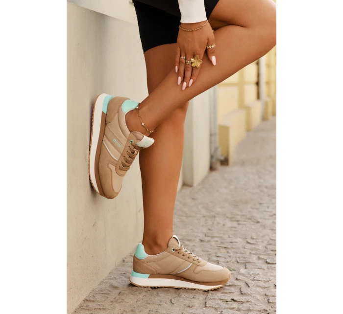 Dámské Semišové Tenisky Big Star RR274A048 HI-POLY SYSTEM Tmavě béžové Dámské Semišové Tenisky Big Star RR274A048 HI-POLY SYSTEM Tmavě béžové