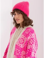 Czapka AT CZ model 19011947 ciemny różowy - FPrice