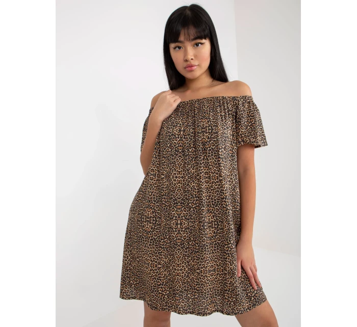 Dámské šaty  D73771R30145J hnědé - FPrice