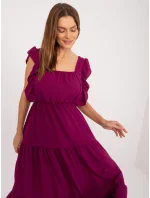 Sukienka DHJ SK model 19905108 ciemny fioletowy - FPrice