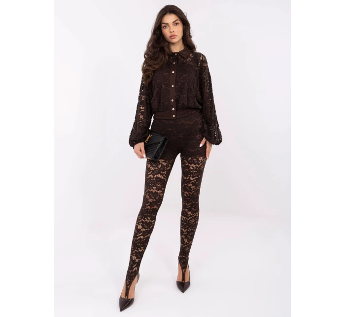 MI KS košile C239.78 tmavě hnědá