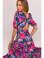 M858 Maxi šaty s otevřenými zády - model 1 M858 Maxi šaty s otevřenými zády - model 1