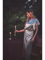 Saténové šaty v stylu zlaté model 21479288 - Moe