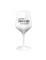 Personalizovaná nerozbitná sklenice - Protože [doplň si sám] není prdel