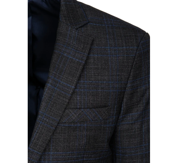 Pánské jednořadové šedé sako Dstreet MX0639