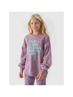 Dívčí mikina bez kapuce 4F Junior 4FJWAW24TSWSF1214-51S