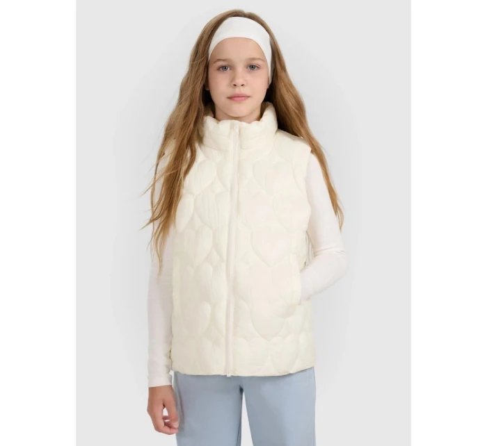 Dívčí rukávy bez rukávů se syntetickou výplní model 21814798 - 4F Dívčí rukávy bez rukávů se syntetickou výplní model 21814798 - 4F