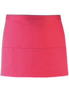 Premier PR 155 Krátká zástěra do pasu s kapsou "Colours" 39.0155 hot pink