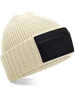 Beechfield B 334R Čepice se zipem Patch 53.334R desert sand/black Beechfield B 334R Čepice se zipem Patch 53.334R desert sand/black