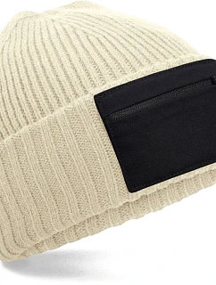 Beechfield B 334R Čepice se zipem Patch 53.334R desert sand/black
