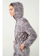 Župan s kapucí na zip model 20516594 - Vamp