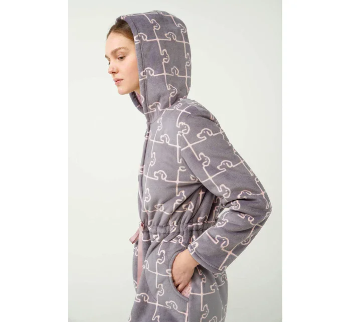 Župan s kapucí na zip model 20516594 - Vamp