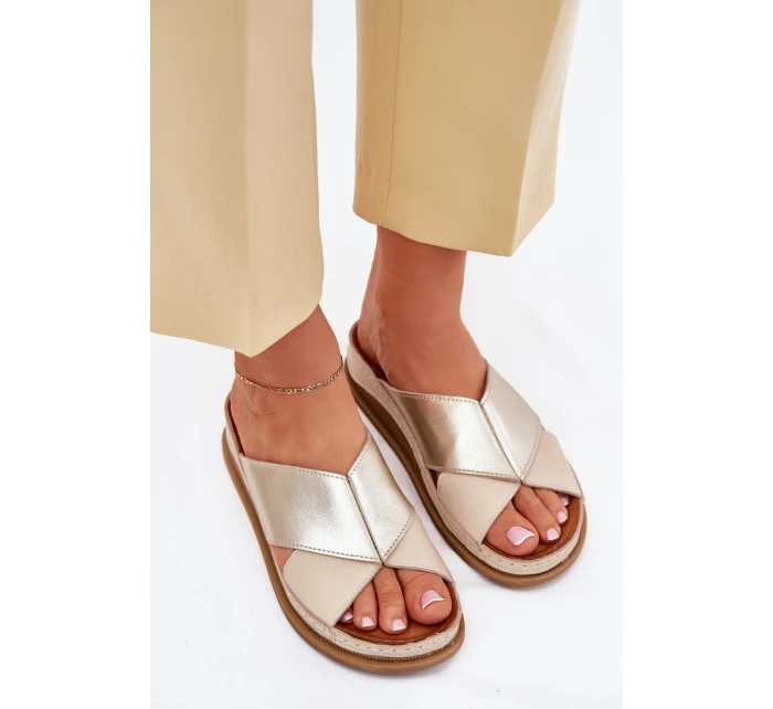 Kožené Dámské Sandály Na Platformě model 21701977 - Maciejka Kožené Dámské Sandály Na Platformě model 21701977 - Maciejka