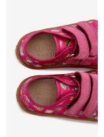 Dětské domácí papuče Barefoot Froddo Canvas G1700440-10 Fuksie