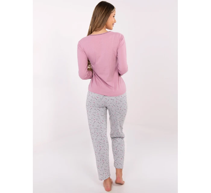 Pyžamo DU PI FP 003.99P tmavě růžové