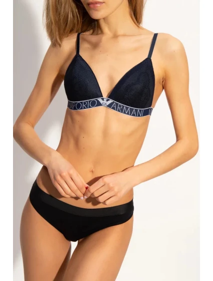 Krajková vyztužená podprsenka  námořnická modrá  model 15340092 - Emporio Armani
