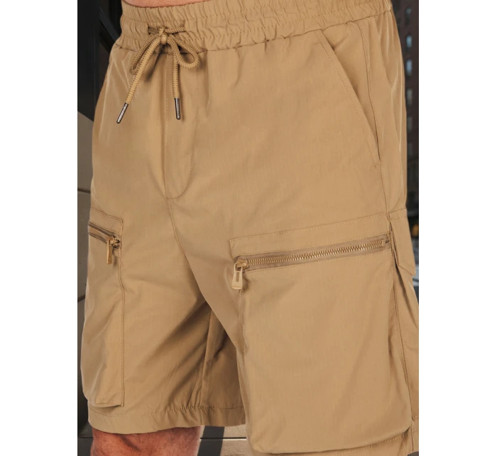 Pánské látkové bojové šortky khaki Dstreet model 21988599 - FashionStreet Pánské látkové bojové šortky khaki Dstreet model 21988599 - FashionStreet