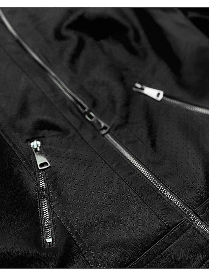 Černá bunda ramoneska z eko kůže model 15815169 - Z-DESIGN