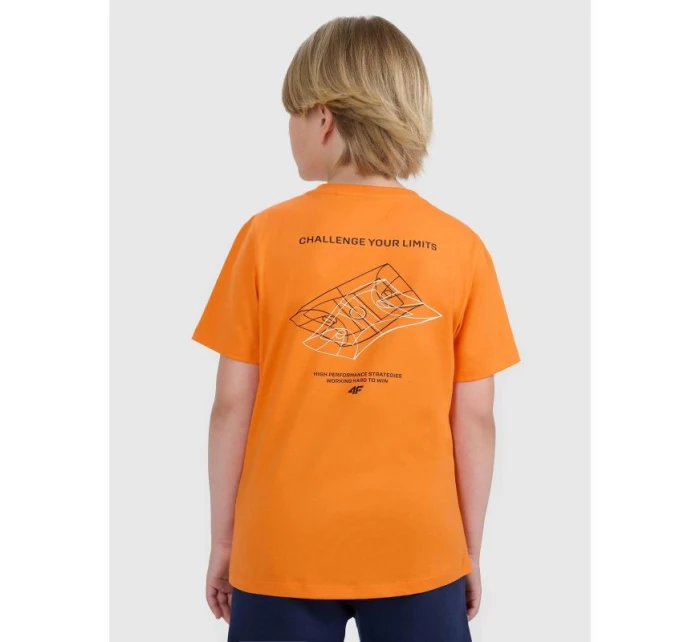 Chlapecké tričko s potiskem 4F 4FJWAW25TTSHM2415-70S Chlapecké tričko s potiskem 4F 4FJWAW25TTSHM2415-70S