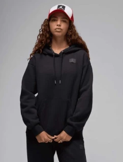 Dámský svetr s kapucí Air Jordan Flight Fleece Satin-Lined Hooder Black - FV7050-010