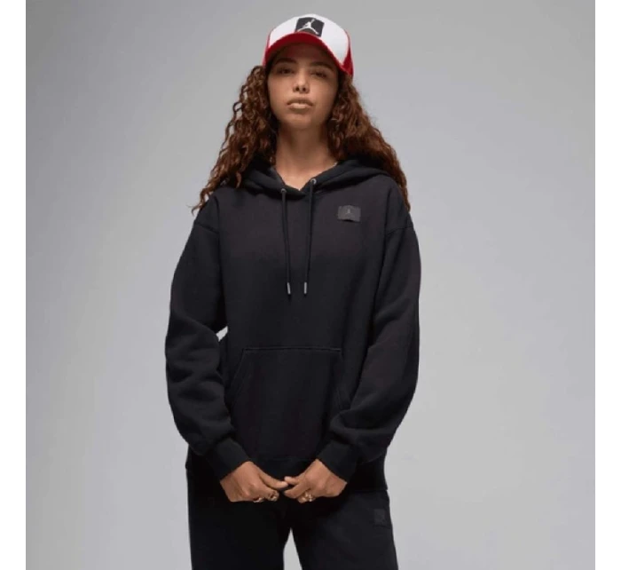 Dámský svetr s kapucí Air Jordan Flight Fleece Satin-Lined Hooder Black - FV7050-010