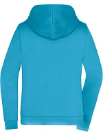 Daiber JN 755 Dámská mikina s kapucí 02.0755 turquoise Daiber JN 755 Dámská mikina s kapucí 02.0755 turquoise