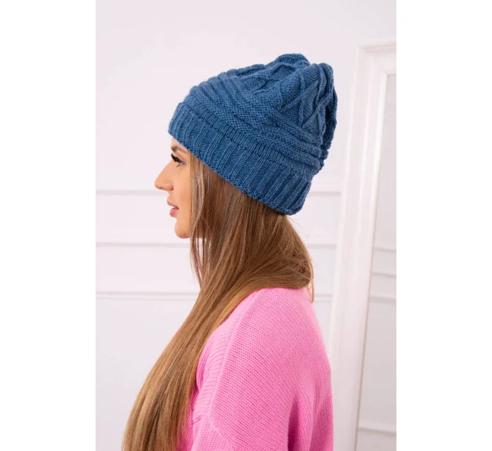 Dámská čepice denim model 18751807 - K-Fashion Dámská čepice denim model 18751807 - K-Fashion