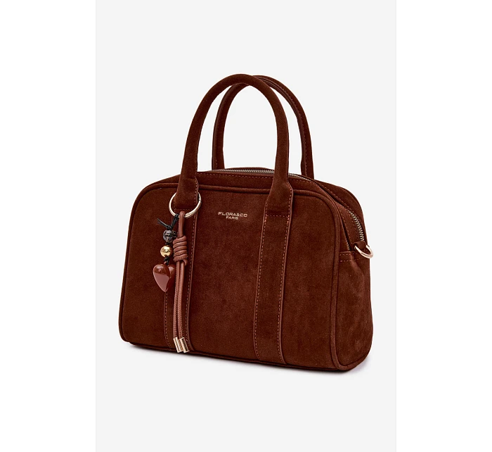 Kufříková Eko Semišová Kabelka s Přívěskem Camel Sorielle