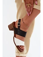 Kožené dámské sandály na podpatku model 22149664 - Maciejka