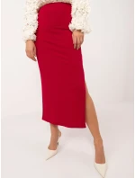 Spódnica MI SD model 20576467 czerwony - FPrice Spódnica MI SD model 20576467 czerwony - FPrice