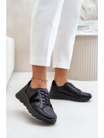 Kožené Dámské Sportovní Boty Vinceza Černé Kožené Dámské Sportovní Boty Vinceza Černé