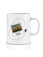 Personalizovaný klasický bílý keramický hrníček 300 ml s fotkou a cestovatelským motivem Personalizovaný klasický bílý keramický hrníček 300 ml s fotkou a cestovatelským motivem