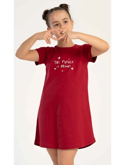 Dětská noční košile s krátkým rukávem model 22406725 - Vienetta Kids Dětská noční košile s krátkým rukávem model 22406725 - Vienetta Kids