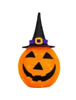DEKORATIVNÍ DÝNĚ S KLOBOUKEM 68CM HALLOWEEN 30LED