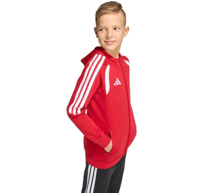 Adidas Tiro 26 League Dětská mikina bez knoflíků červená KF9101 Adidas Tiro 26 League Dětská mikina bez knoflíků červená KF9101